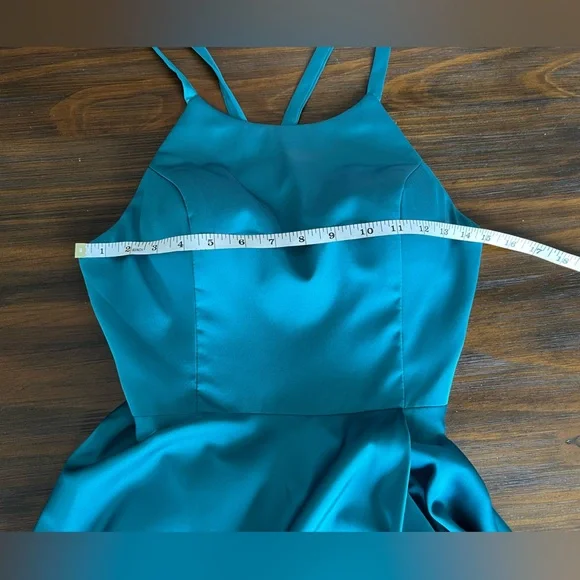 NWT Alyce Backless Spaghetti Strap Dress (Sea Green) - Picture 4 of 6